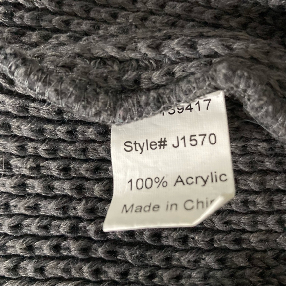 PIKO Green Earth Fashion Gray Waffle Knit Sweater Coat | Size Small | Toggle But - Picture 9 of 12